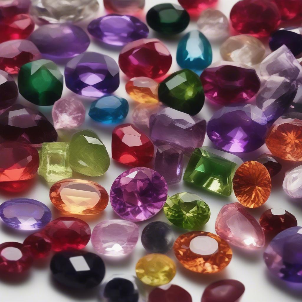 Đá phong thủy mệnh Hỏa: Ngọc ruby, thạch anh tím, đá peridot