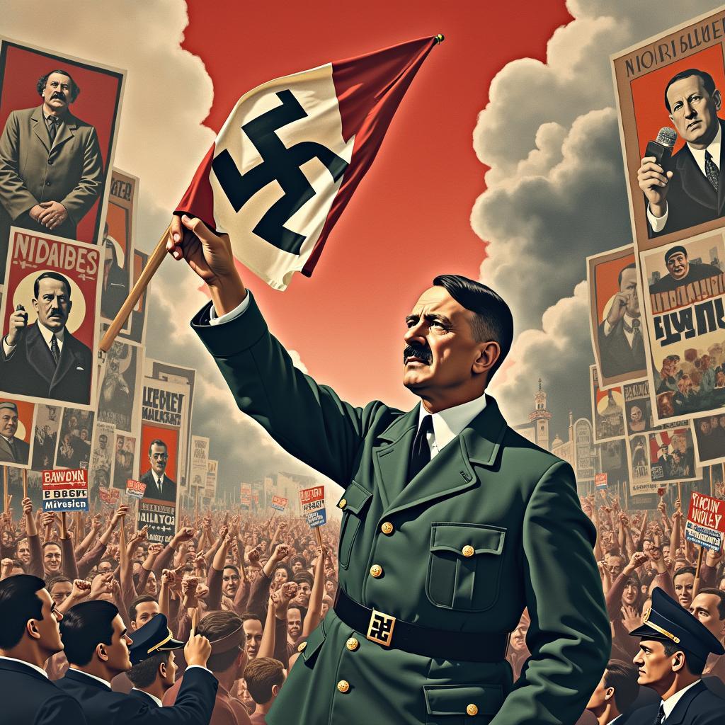 Hitler sử dụng tuyên truyền để củng cố quyền lực