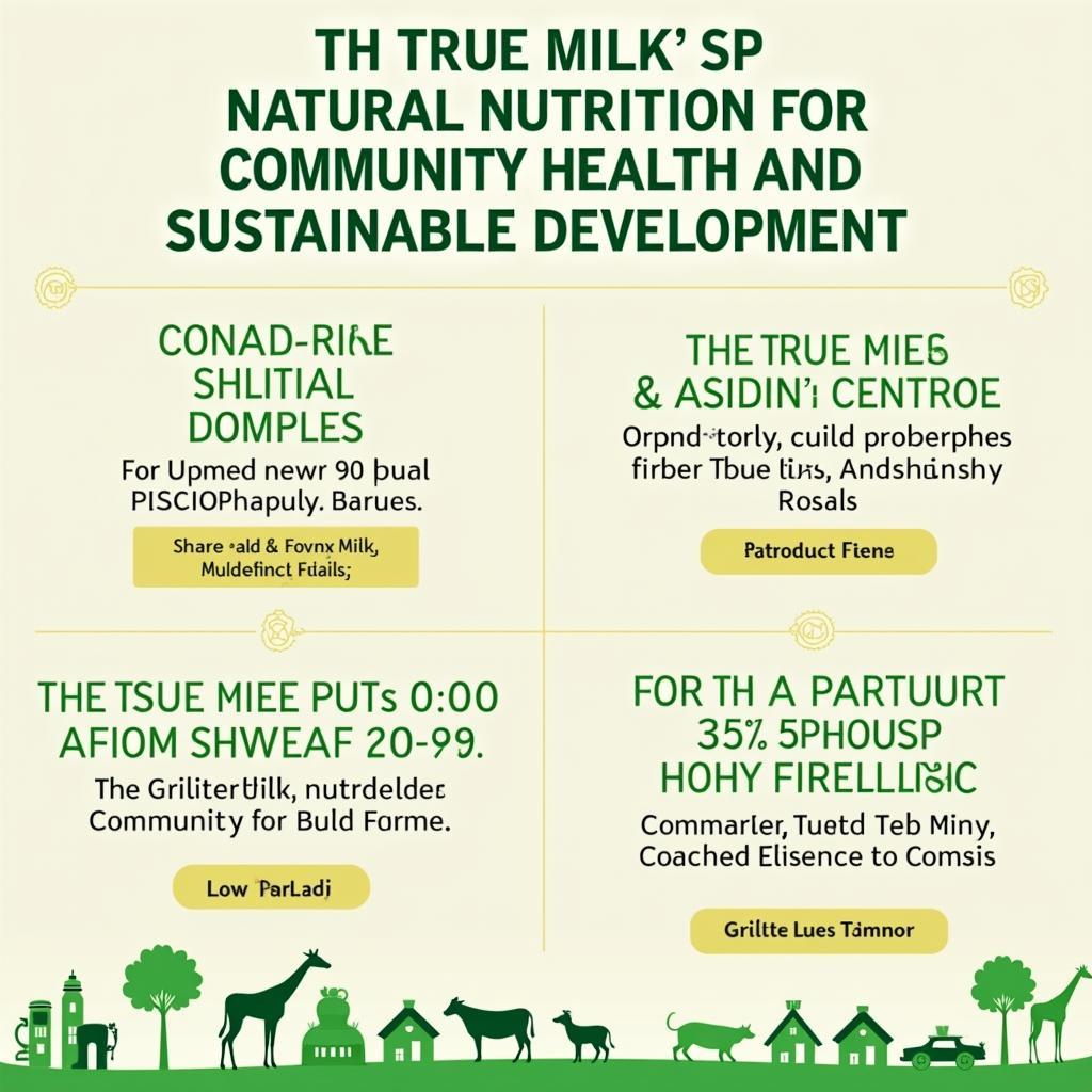 Sứ mệnh TH True Milk tập trung vào dinh dưỡng từ thiên nhiên, hướng tới sức khỏe cộng đồng và phát triển bền vững.