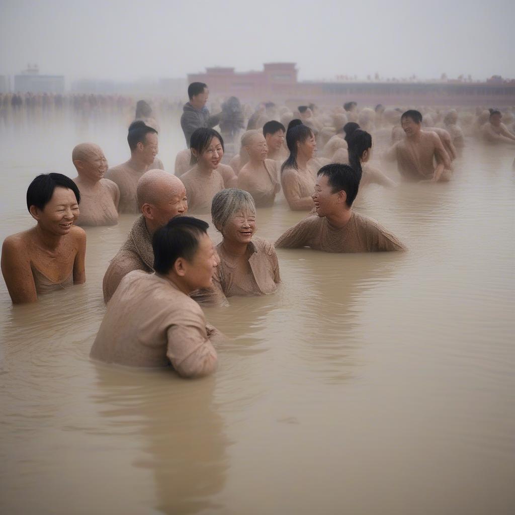 Tắm Bùn Khoáng Hồ Yuncheng: Trải nghiệm thư giãn và làm đẹp tại Biển Chết Trung Quốc