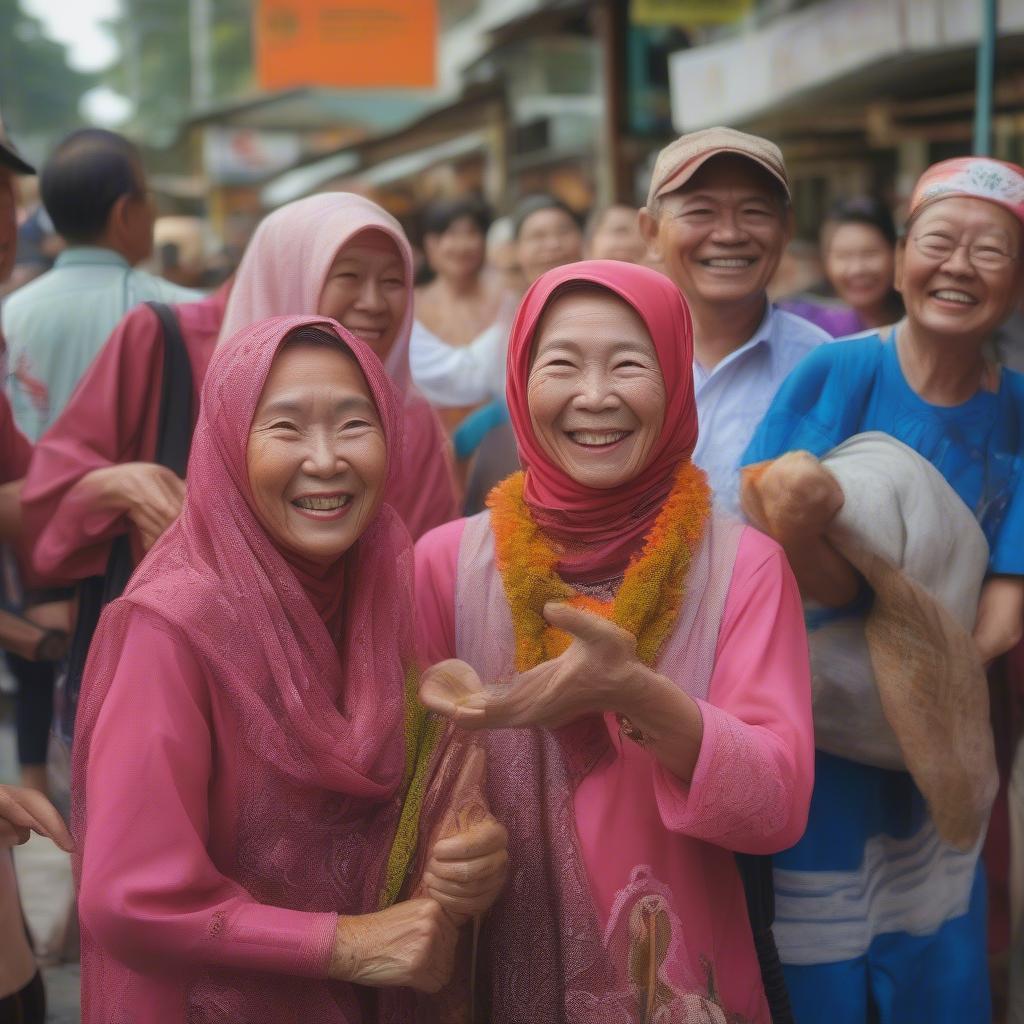 Người dân Malaysia thân thiện, mỉm cười chào đón du khách.