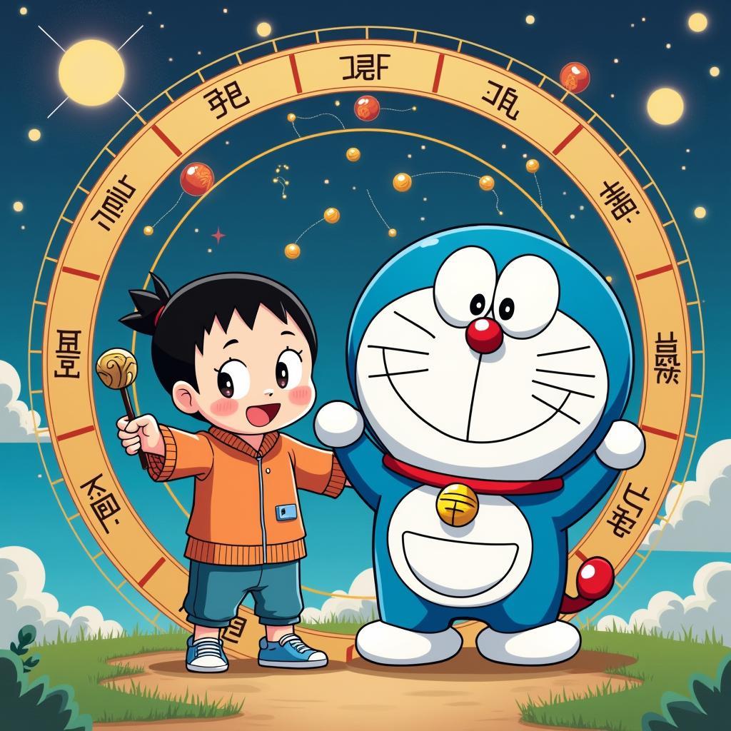 Doraemon, Nobita và các yếu tố chiêm tinh, phong thủy