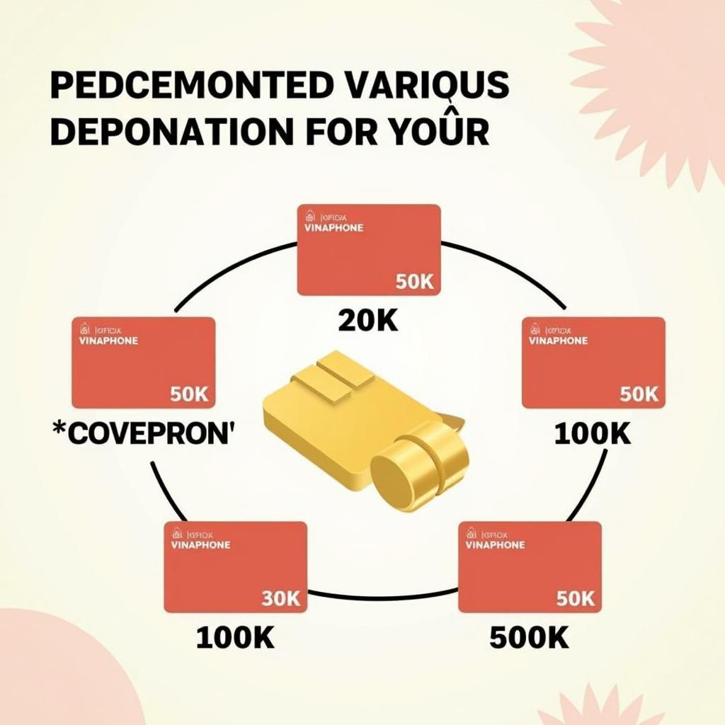 Various Vinaphone prepaid card denominations are displayed.