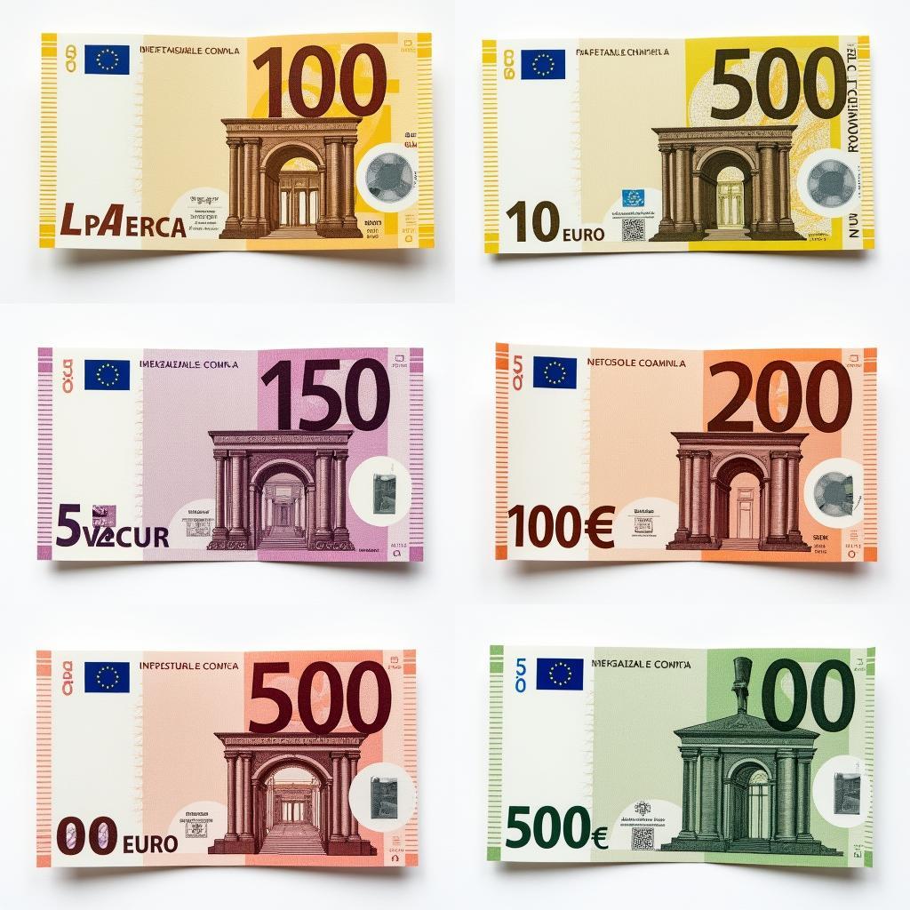 Mệnh Giá Tiền Giấy Euro