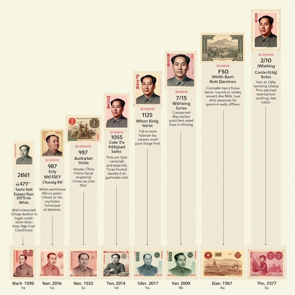 Sự phát triển của mệnh giá tiền nhân dân tệ qua các thời kỳ