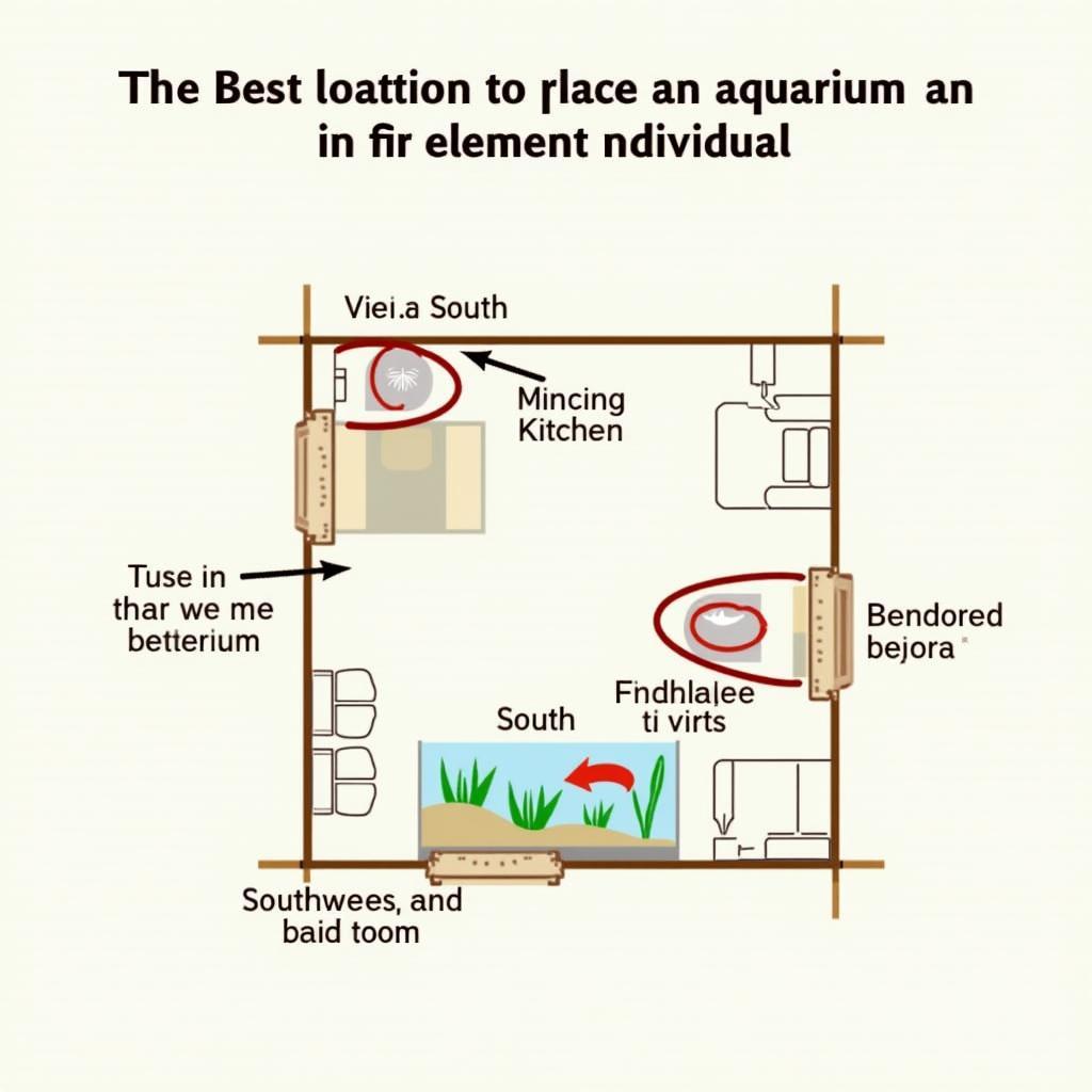 Vị trí đặt bể cá mệnh Hỏa